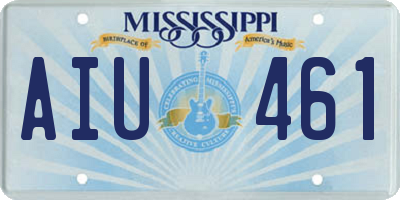 MS license plate AIU461