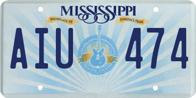 MS license plate AIU474