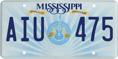 MS license plate AIU475