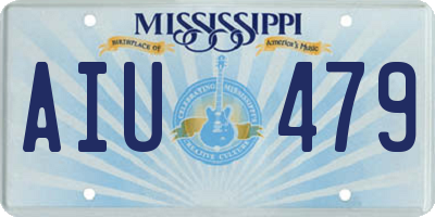 MS license plate AIU479