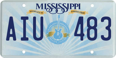 MS license plate AIU483