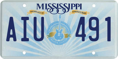 MS license plate AIU491