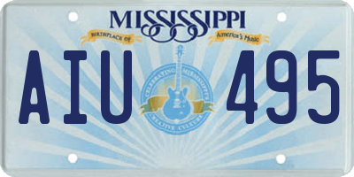 MS license plate AIU495