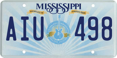 MS license plate AIU498
