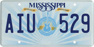 MS license plate AIU529