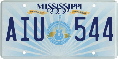 MS license plate AIU544