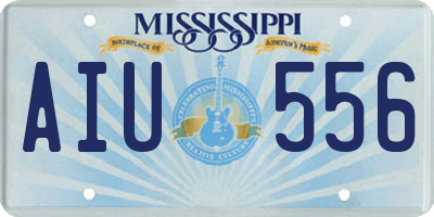 MS license plate AIU556