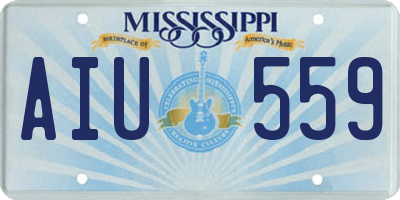 MS license plate AIU559