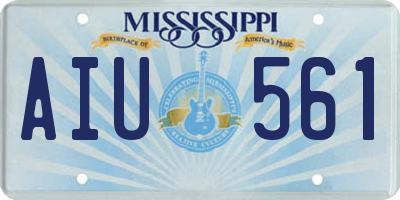 MS license plate AIU561
