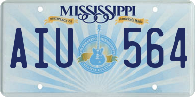 MS license plate AIU564