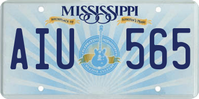 MS license plate AIU565
