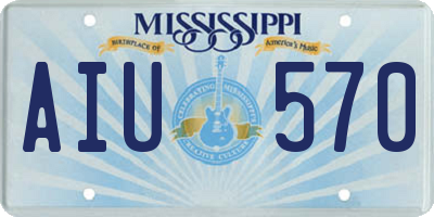 MS license plate AIU570