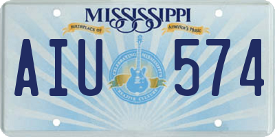 MS license plate AIU574