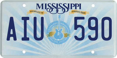 MS license plate AIU590