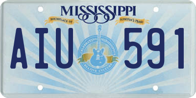 MS license plate AIU591