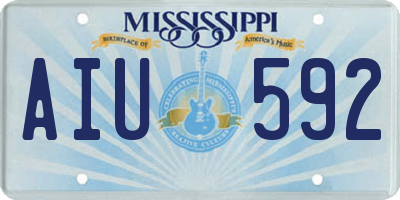 MS license plate AIU592