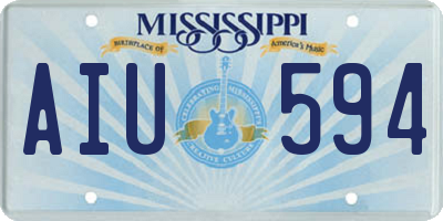 MS license plate AIU594