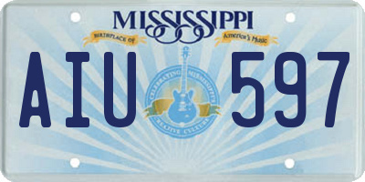 MS license plate AIU597