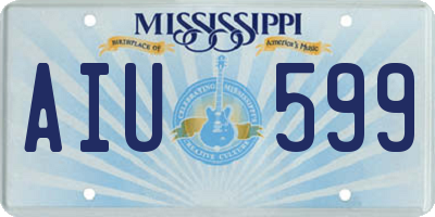 MS license plate AIU599