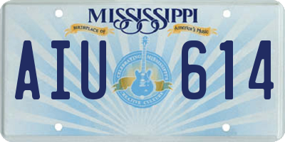 MS license plate AIU614