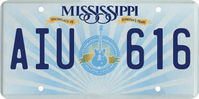 MS license plate AIU616