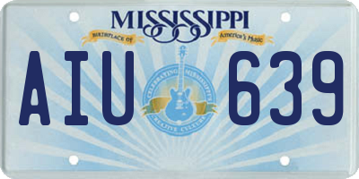 MS license plate AIU639