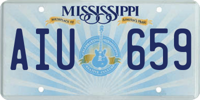 MS license plate AIU659
