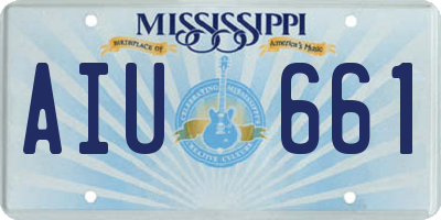 MS license plate AIU661