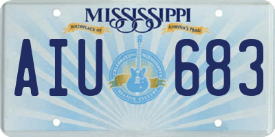 MS license plate AIU683