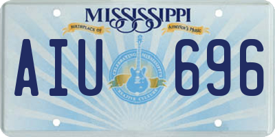 MS license plate AIU696