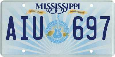 MS license plate AIU697
