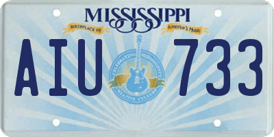 MS license plate AIU733