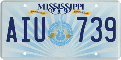 MS license plate AIU739