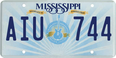 MS license plate AIU744