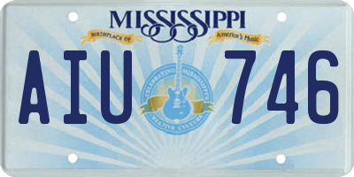 MS license plate AIU746