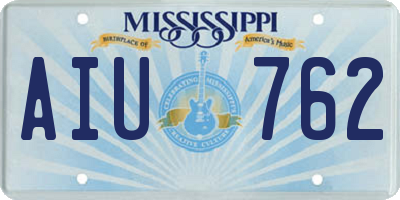 MS license plate AIU762