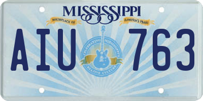 MS license plate AIU763