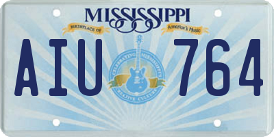 MS license plate AIU764