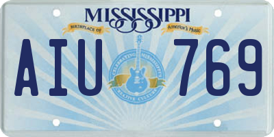 MS license plate AIU769