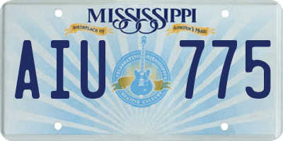 MS license plate AIU775