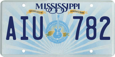 MS license plate AIU782