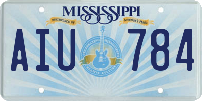 MS license plate AIU784