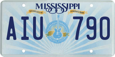 MS license plate AIU790