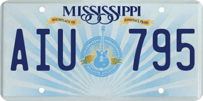 MS license plate AIU795