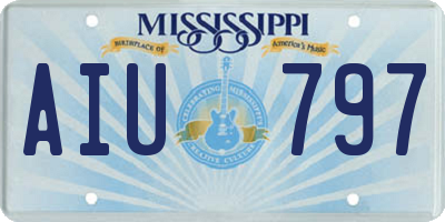 MS license plate AIU797