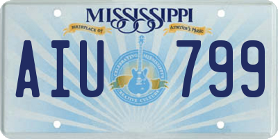 MS license plate AIU799