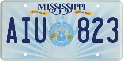 MS license plate AIU823