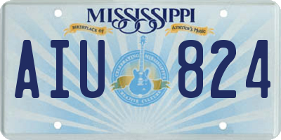MS license plate AIU824