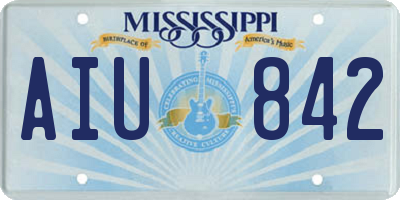 MS license plate AIU842