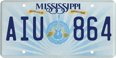 MS license plate AIU864